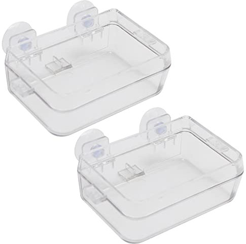 Hoypeyfiy Chamäleon-Futternapf, Reptilien-Futternapf, Wasserschale, Gecko-Futterspender für Eidechse, Bartdrache, Schlange, 2 Stück