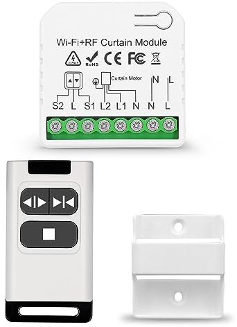 DieseRC Wireless AC Motor Remote Control Switch, AC 220V 10A Relay Receiver Controller with 1 trasmettitore, Radio Control Motor Move Forward and Reverse