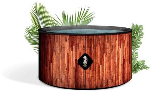 COCO SPA Exotik Spa Gonflable - 150 cm de diamètre - 800 litres - Moteur 2240 W - 2 à 4 Personnes - Massage 140 Jets