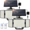 SIGRILL Lampe Solaire Exterieur Detecteur de Mouvement, 212 LED Lumière Solaire Extérieure avec Télécommande, Projecteur Solaire avec Éclairage à 340°, IP65 Étanche (2 Pièces - Lumière Froide)