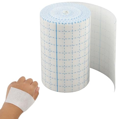 Cinta Adhesiva Médica Flexible De 10 M, Cinta Autoadherente Traspirable En Tejido No Tejido, Ideal Para Fijación De Vendajes, Gasa, Agujas Y Catéteres (Anchura 10 Cm),fijación Vendaje Elástico E Imper
