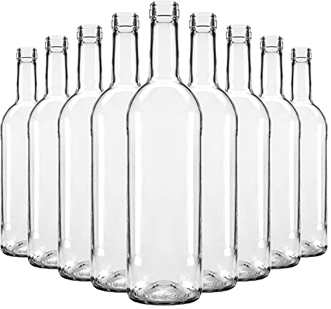 SUPERBUTELKI.PL Lot de Bouteilles en Verre de 750 ml - Vides à Remplir, Décoratives, Élégantes et Modernes - Qualité Supérieure