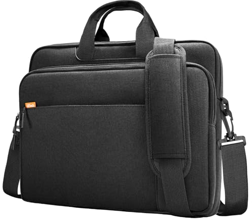 JETech 15 15.6 16 Inch Laptop Bag Case, Waterproof Slim Computer Sleeve Cover Compatible with MacBook Air/Pro 15/16, Surface Book 3/2 15, Dell Inspiron 15.6, HP Pavilion 15.6 (Black)