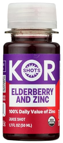 KOR Shots, Elderberry Shot Defense Organic, 1.7 Fl Oz