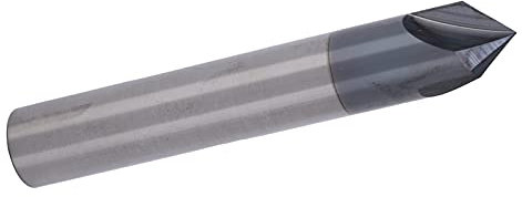 1 Fresa de Extremo de Chaflán, Fresa de 3 Flautas, Cuchillo de Biselado de 90 Grados, Cortador de Chaflán de Acero de Tungsteno, Brocas de Tallado CNC, Herramienta de Tallado de