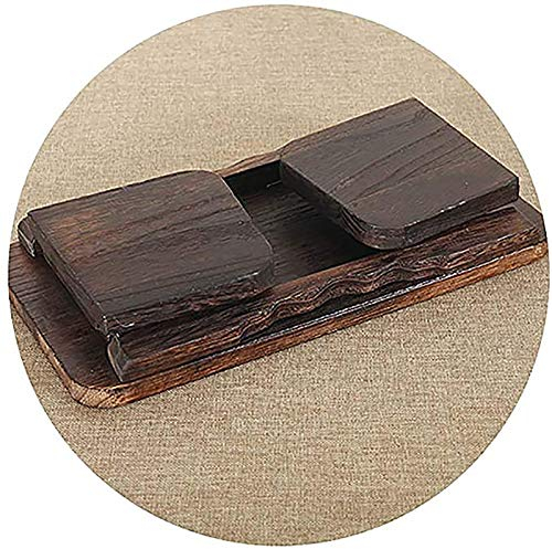 Samnuerly Holz-Yoga-Hocker/Meditationshocker, Holz-Yoga-Hocker/Klappbare Meditationsbank/für Tiefe Meditation, Starke Tragfähigkeit/45 x 20 cm