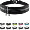Fitgriff® Laufgürtel für Handy - Lauftasche Jogging, Hüfttasche, Sportgürtel, Running Belt zum Joggen, Laufen, Sport, Fitness - passend für alle Smartphones (Schwarz, 85-120cm Bauchumfang)