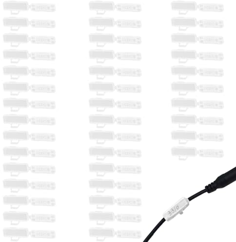 YIZWINS 40 Stück Kabeletiketten Erkennungsbox,Wiederverwendbare Kabelmarkierer Kabeletiketten Kabelbeschriftung Clip aus Nylon,Flammhemmende Kabel Beschriftung für 10 mm Breite Drähte und Kabel