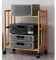 Audio Rack HiFi Regal DVD-Spieler Stand Regal 50 55 60 70 80 cm, Audio Rack Tower/Holz TV Stereo Audio Schrank - Für Wohnzimmer Büro, Bewegliches Plattenspieler-Regal(Color:2 Tier 77cm(H),Size:70cm(L