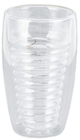 Bicchieri a Doppia Parete, 10 Once a Doppia Parete Murate di Bicchiere da caffè Bicchiere Doppie Tazze di caffè a Strati Isolati a Strati Tazze da caffè Trasparente per il Bar