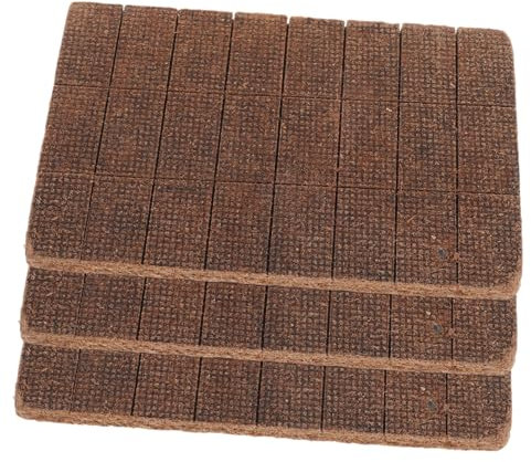 ibasenice 72 Pièces Allume-Feu Bloc De Cire Cheminée Survie Allume-Feu Camping Extérieur Foyer Accessoires Allume-Feu Intérieur Charbon Allume-Feu Marron