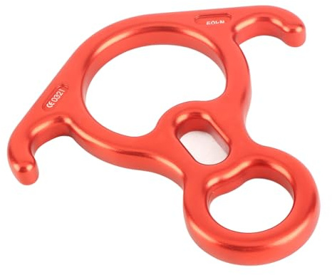 UPALDHOU Klättra 8 Ringrep Descender Rappel Ring Descender 50kn Tung Aluminiumlegering med Dynamisk Friktionsdesign för Bergsklättring Av Brandräddningen Som Arbetar Högt Upp