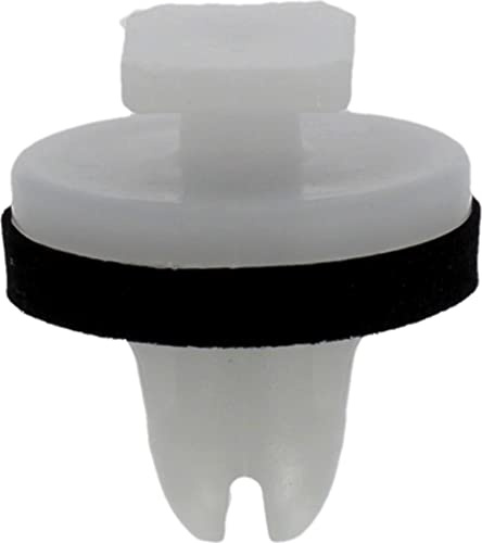 Restagraf - Fixations Agrafe de Moulure pour Porte Avant & Arrière - Compatible avec CITROËN C3 AIRCROSS, OPEL CROSSLAND X, MOKKA II - Réf. 130136 - Sachet de 15, Blanc/Noir