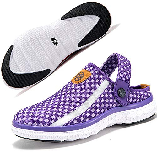 Gaatpot Unisex träskor och mules sommartofflor, Lila 2342, 39 EU