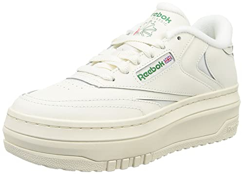Reebok Damen Club C Extra Sneaker,Chalk Chalk Glegrn,41 EU