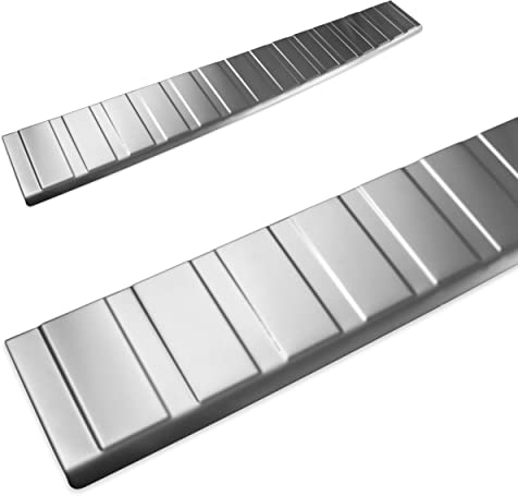 CHROMEMASTER - Protection de Pare-Chocs arrière - Compatible avec Renault Trafic à partir de 2014 | Acier Inoxydable brossé - Protection de seuil de Coffre pour protéger Votre Voiture des Rayures