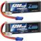 Zeee 3S LiPo Akku 5200mAh 11,1V 120C mit EC5 Stecker RC-Akku softcase für RC-Flugzeug, Quadrocopter, Flugzeug, Hubschrauber, RC-Auto, LKW, RC-Boot (2 Stück)