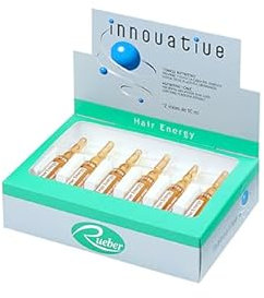 Ampollas hair energy Rueber innomative,liposomadas,regenerador capilar 12 und.