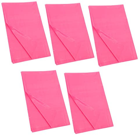 TINEASUR Rechteckige Plastiktischdecken 5er Set Geburtstagsparty-Dekorationen Plastiktischdecke