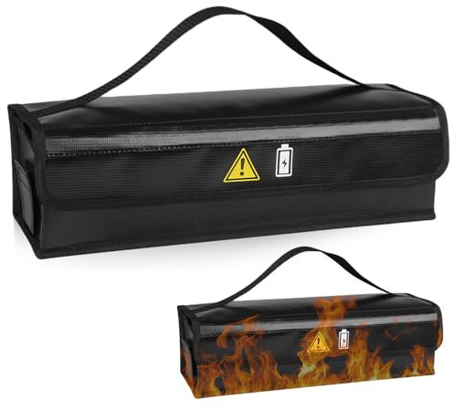 Asfrode Ebike Akku Tasche, Feuerfest Wasserdicht Explosionssicher Schutz Box Batterieaufbewahrung Fahrrad Safe Bag E Bike Akku schutzhülle zubehör für Lagerung Transport Aufladung