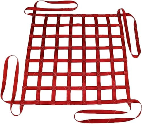 ZNBLSD Filet de Levage Plat, Filet de Levage Plat en Fibre pour gréement de Construction, dispositifs de Travail de Traction Mobiles (Taille : 1 X 1M/Maille 10cm/Charge 1t)