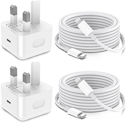 LCOGPDOY for iPhone Charger Fast Charge 2Pack USB C Charger Plug and 2M USBC to for Lightning Cable Apple Fast Phone Charging for iPhone 14 13 12 11 Pro Max XR X SE 8Plus, for iPad Pro