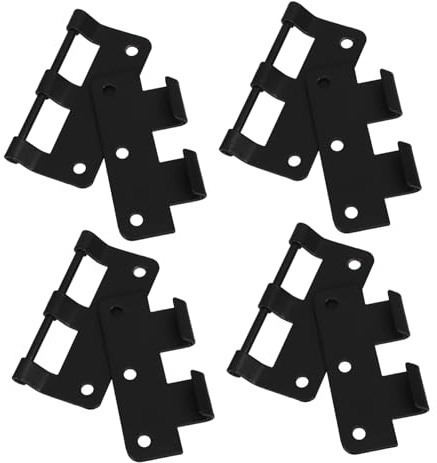 FONDOTIN Cerniere in Ferro per Flight Case 4 Pezzi Gancio Rapido per Scatole Piccole e Armadi, Adatte per Road Case e Mobili da Stoccaggio, Alta Efficienza