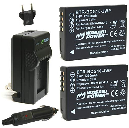 Wasabi Power KIT-BTR-BCG10-LCH-BCF10-01 Bil/Inomhus Svart batteriladdare