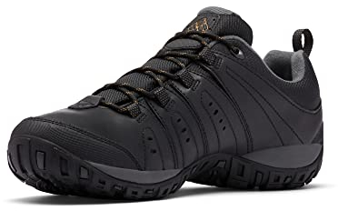 Columbia Men's Woodburn 2 WP waterproof low rise hiking shoes, Black (Black x Caramel), 16 UK