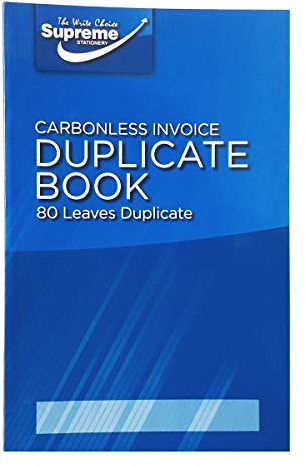 Invoice Carbonless Duplicate Book 80 Leaves Duplicate 8 X 5 Invoice Book