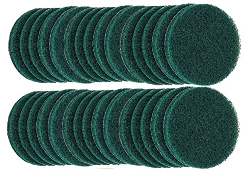 30PCS 3 inch Scrubber Pads Headlight Restoration Kit VÉZAAR Scouring Pad Hook and Loop Car Hub Cleaning Auto Painting Polishing Sanding Discs 180 to 240 Grit