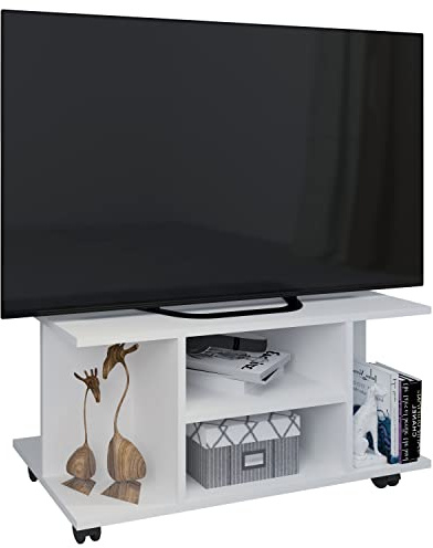 VCM - Trä TV Lowboard TV Seh Rollers Findalo