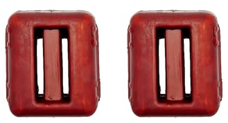 NAMAKA® Tauchblei, kunststoffbeschichtet, rot, für Tauchgänge, von 1 kg – 1 bis 7 Stück in einer Packung (Rot, 2 Stück)