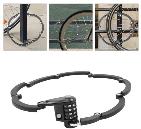 Antivol pliable pour vélo, 33,46 , en acier inoxydable 304, avec serrure à combinaison pour vélos, motos, scooters électriques et portails