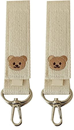 jojobasec Kinderwagen-Haken, 2 Stück, Taschenhaken zum Aufhängen für Wickeltasche, Tasche, Geldbörse, Kinderwagen-Zubehör