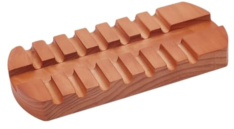 BENECREAT Reposapinceles con 7 ranura, Soporte de Madera para Pinceles, Organizador de Pinceles, Soporte de Exhibición para Acuarela, Petróleo, Pinceles para Pintar Acrílicos