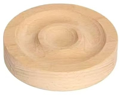 ChangXiang One Piece Classic Wooden Bracelet Display Tray Elegant Display Plate Bracelet Tray Useful Jewelry Storage Organizer Stand for Retail Showcase Countertop