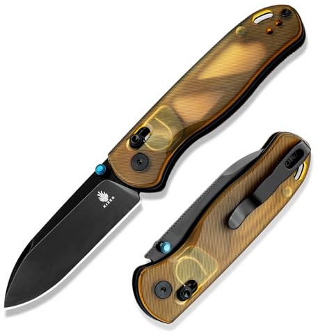 Kizer Drop Bear EDC Taschenmesser, 2,98“ Nitro-V Stahlklinge PEI Griff Klappmesser mit Daumenschraubenöffner, Kupplungsverschluss Messer für Männer Frauen Geschenk V3619A2