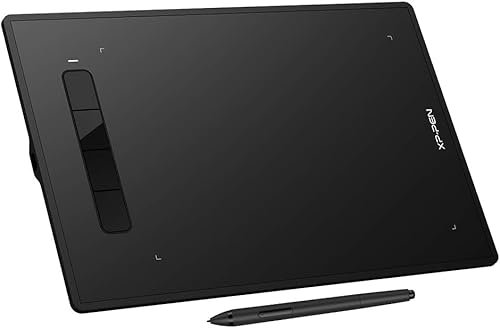 XPPEN G960S Plus Tableta Gráfica Dibujo Digital 9x6 Pulgadas con 4 Teclas con Lápiz 8192 Niveles de Presión, Tableta Digitalizadora para Dibujar Profesional Compatible con Windows y Mac