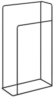 Toallero de baño independiente, soporte para toallas de suelo, soporte para toallas de baño, color negro, tamaño pequeño, elegante y funcional, ahorro de espacio para decoración del hogar