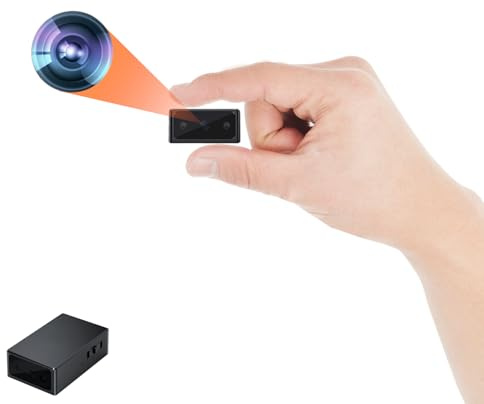 JINGRONGHUA Mini Kamera - HD 1080P, Mini-Kamera, Überwachungskamera, Kamera Überwachung Außen Innen - Bewegungsdetektion,automatische Nachtsicht,Gravitationssensorik,Max 512GB unterstütz,Ohne WLAN