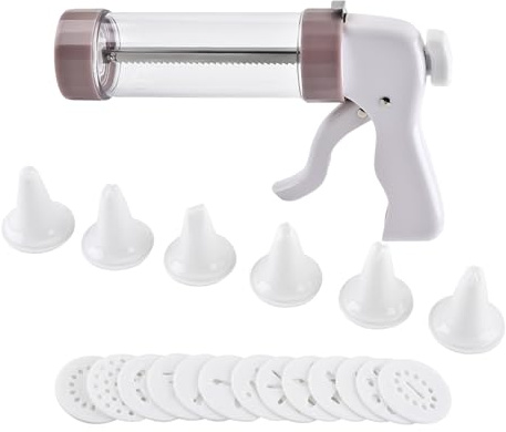 Juego De Mangas Pasteleras Para Crema | Decorador Para Crema Y Glaseado | Prensa Para Galletas Y Postres - Pastel, Pastelería, Postre, Galleta, Chocolate, Horneado, Restaurante, Cocina y Hogar