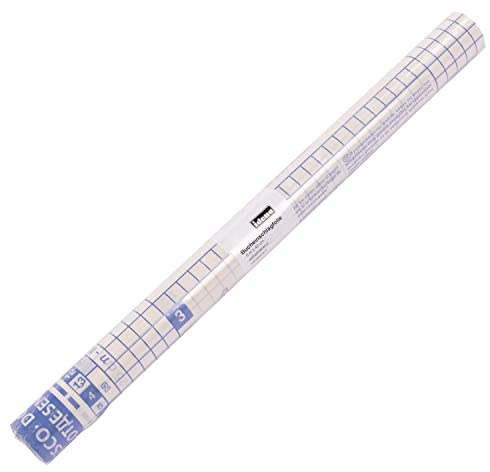 Idena 223035 - Buchfolie selbstklebend transparent, 5m x 40 cm, 1 Rolle Klebefolie