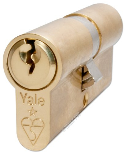 Yale KM3555-PB Euro Double 1 Star Kitemarked Cilindro, 3 Llaves Incluidas, Alta Seguridad, en Caja, Apto para Todo Tipo de Puertas, Acabado en latón, 35:10:55 (100 mm)