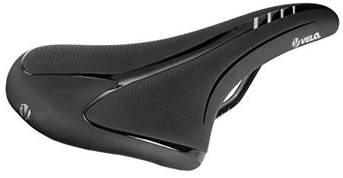 Velo Fahrradsattel VELO - FIT Athlete BC, schwarz, M, 12505211