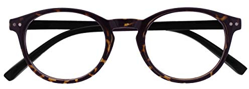 Opulize Zen Lunettes De Lecture Sombre Marron Écaille Petit Hommes Femmes Charnières Ressort R24-2 +1,00