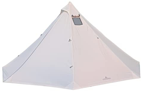 Longeek 4 Personen Camping Zelt 4 Jahreszeiten Ultraleicht Easy Up Hot Tipi