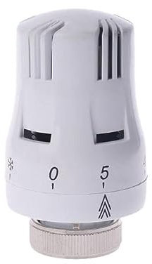 yufana Thermostatic Head Connection, Thermostatic Head Type, Temperature Control Valves, Thermostat Radiator Head, Inner Diameter 68mm, Suitable for Office Home Bathroom(White)