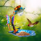 Sunjuly Bird Feeders, Bird Feeder With Solar Light, Hanging Bird Feeders For Small Birds, IP55 Waterproof And Detachable, Robin Feeder For Gardening Gifts, Grandma Gifts