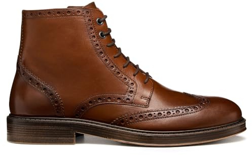 Geox U Henreys, Stivale alla Caviglia Uomo, Cognac, 43 EU